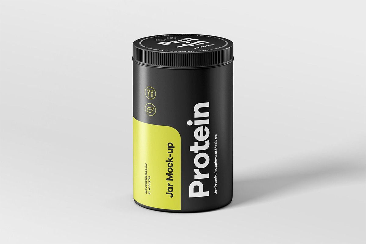 Protein Set Mock-up, a Packaging Mockup by Se٧enStudio (Photo 3 of 8)