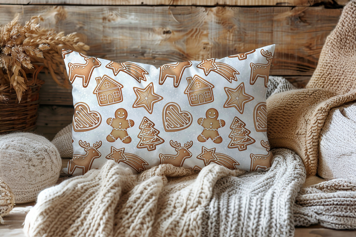 Gingerbread Christmas Pattern, a Pattern Graphic by Kreeya Art Shop (Photo 7 of 14)