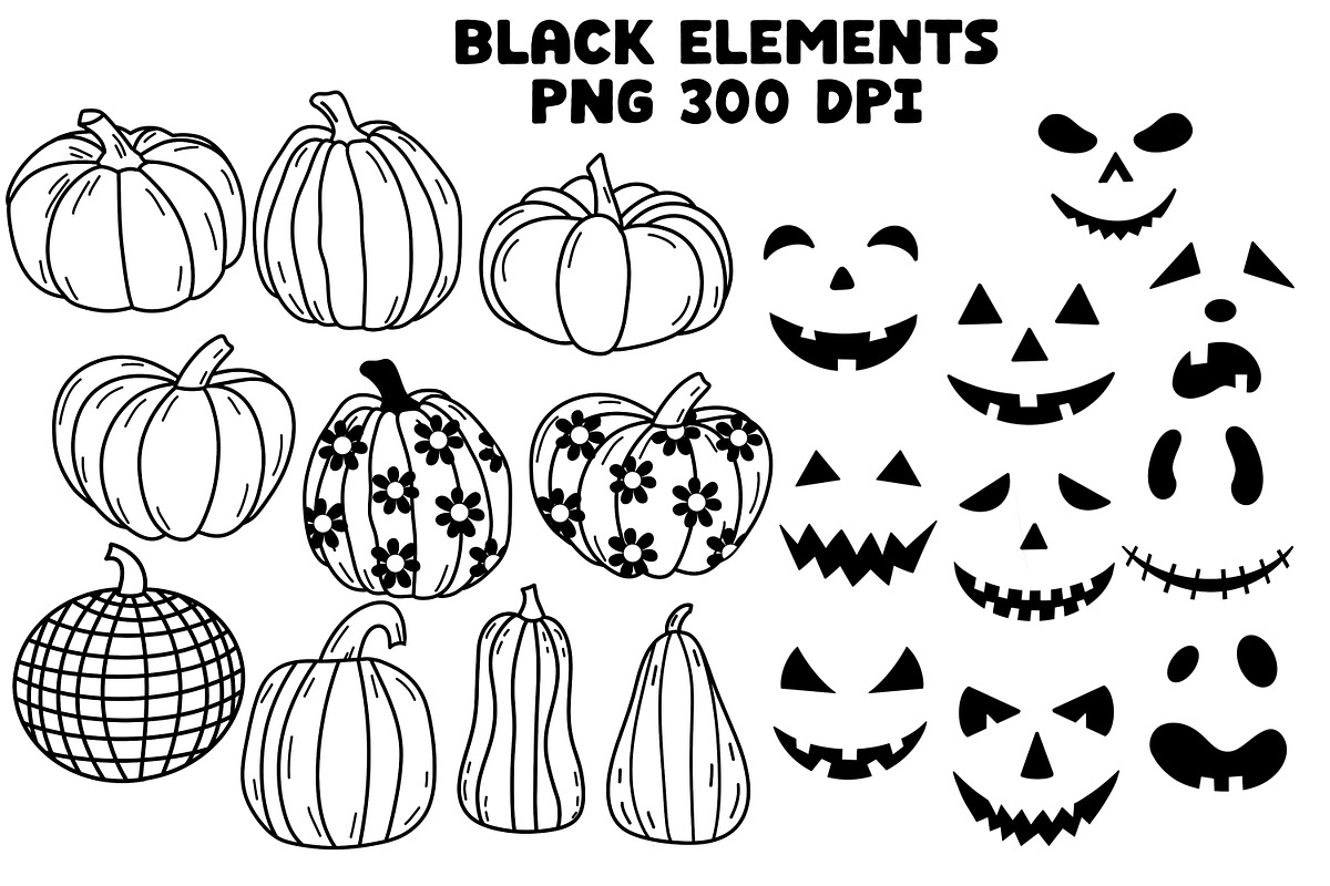 Halloween Clipart Set Retro Groovy, an Object Graphic by Brush Lab (Photo 5 of 8)
