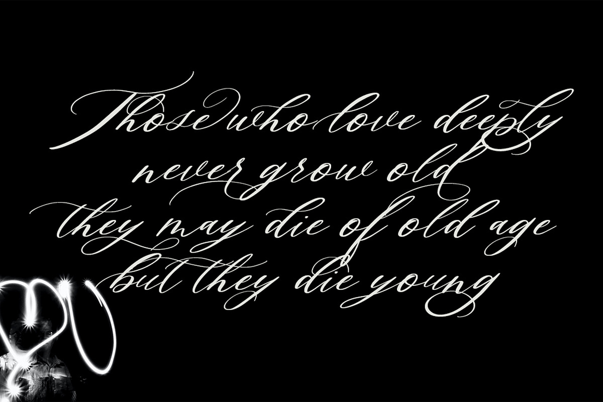 Amora Calligraphy Font, a Script Font by Analogous (Photo 2 of 9)