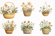 Watercolor Spring Flower Basket, an Illustration by DreamArtGraphic (Thumbnail 8 of 8)