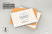 Clear Box with Stationery Set Mockup, a Packaging Mockup by INCDesign (Thumbnail 17 of 19)