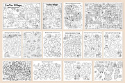 Easter village coloring games, an Education Illustration by Lexi Claus (Thumbnail 2 of 16)