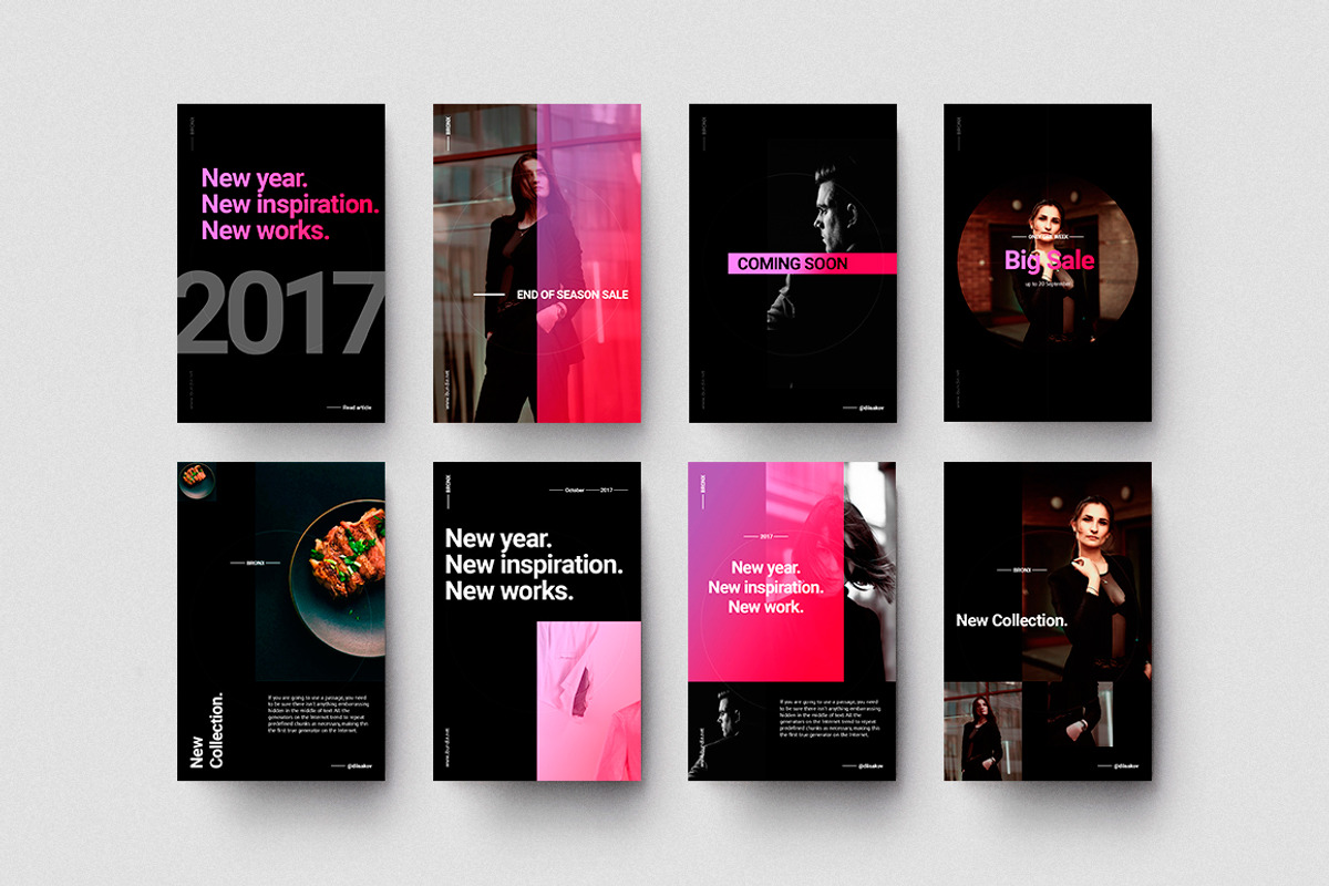 BRONX Social Media + Bonus, a Social Media Template by Presentations Studio (Photo 3 of 14)