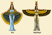 Egyptian Gods and Goddess Bundle, a Person Illustration by Yurals Art (Thumbnail 3 of 5)