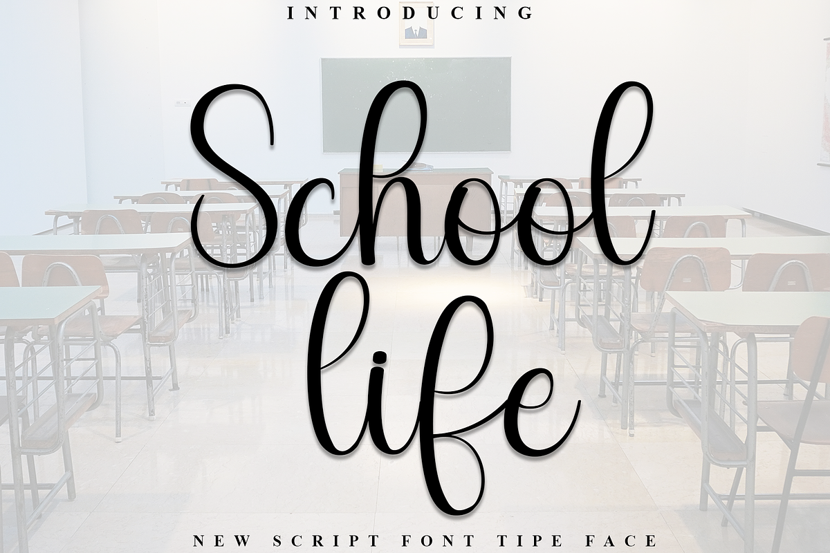School Life, a Handwritten Font by FreshTypeINK (Photo 1 of 8)