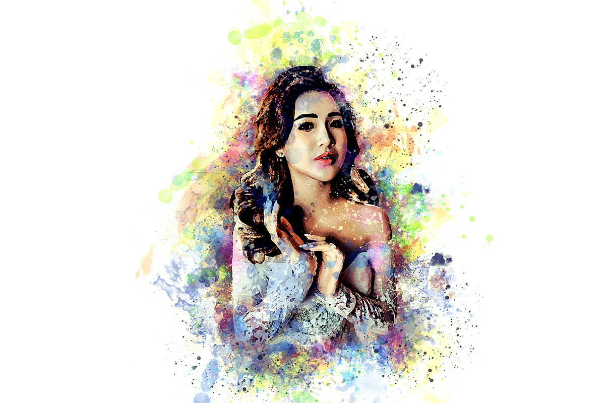 Watercolor Artwork Photoshop Action, an Action Add-On by Studio Retouch (Photo 7 of 10)