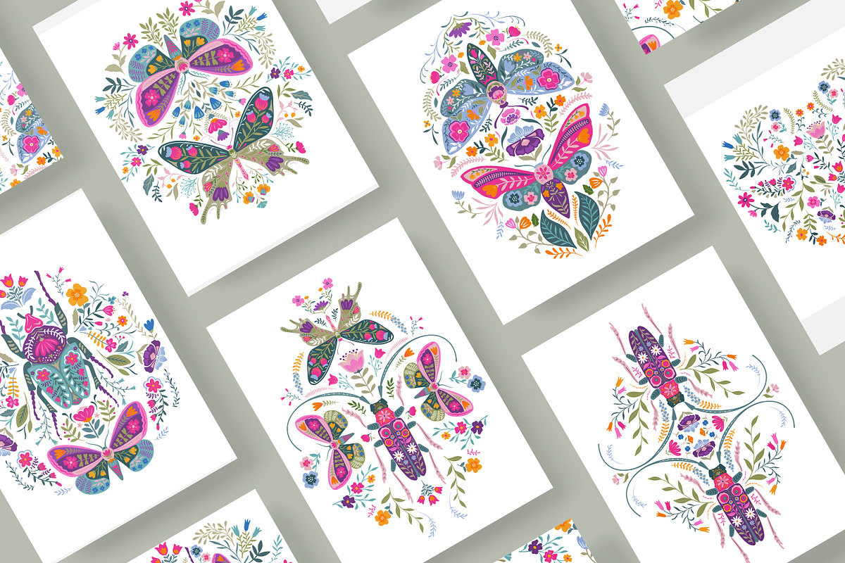 Folk Art Vector Collection, a Pattern Graphic by Molly art (Photo 3 of 15)