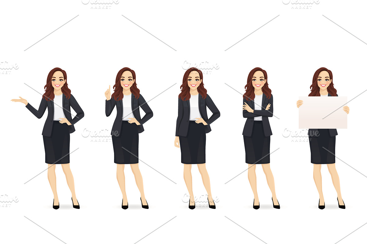 Business woman bundle, a Work Illustration by Volha Hlinskaya (Photo 3 of 8)