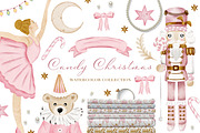 Candy Christmas Nursery Collection, a Decorative Illustration by Pati Paints (Thumbnail 1 of 13)