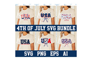 Usa Svg Bundle, 4Th Of July Png, an Object Graphic by Digi_Design_World