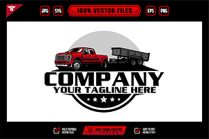 Pickup and Dump Trailer Logo