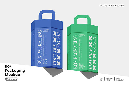 Box Packaging Mockup, a Books & Magazine Mockup by Unerispace