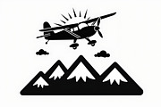 Adventure Plane Mountain Bundle, an Illustration by Designs_River (Thumbnail 5 of 9)