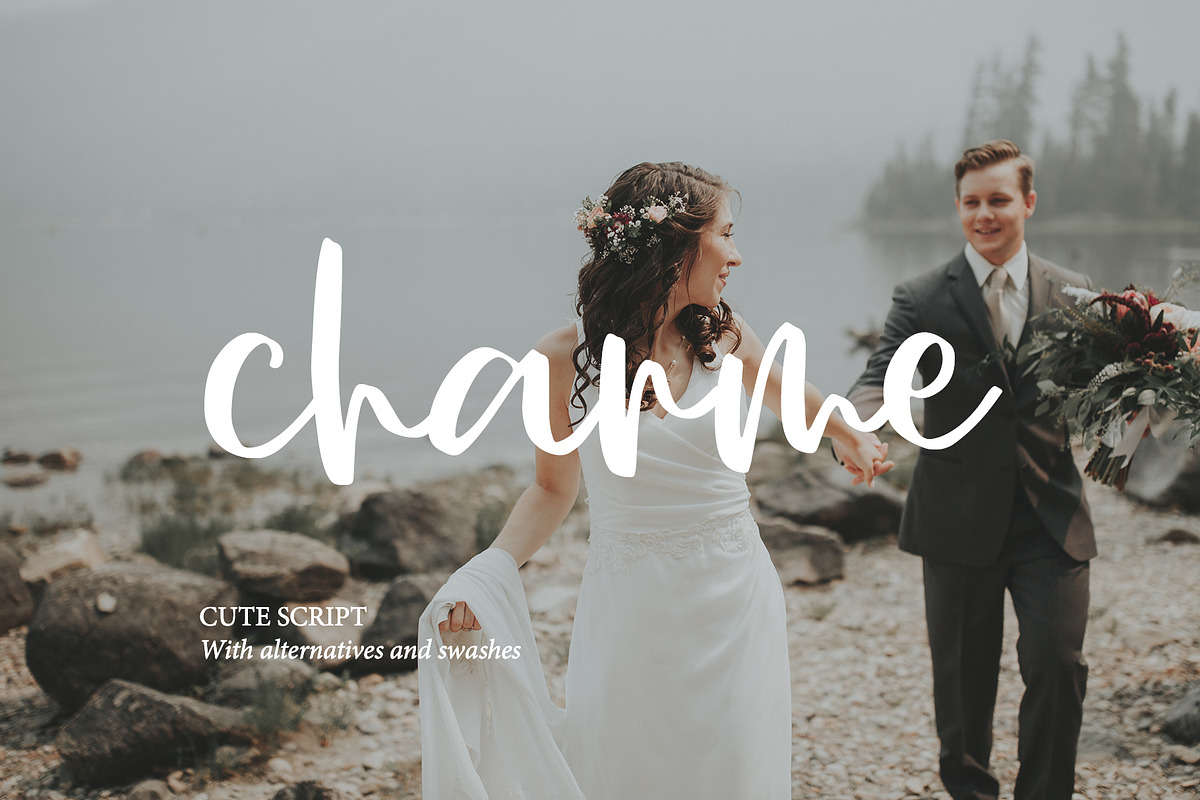 Charme handwritten wedding script