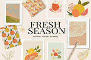 Fresh Season Printable Poster Set, an Object Illustration by anastasiia.art (Thumbnail 1 of 8)