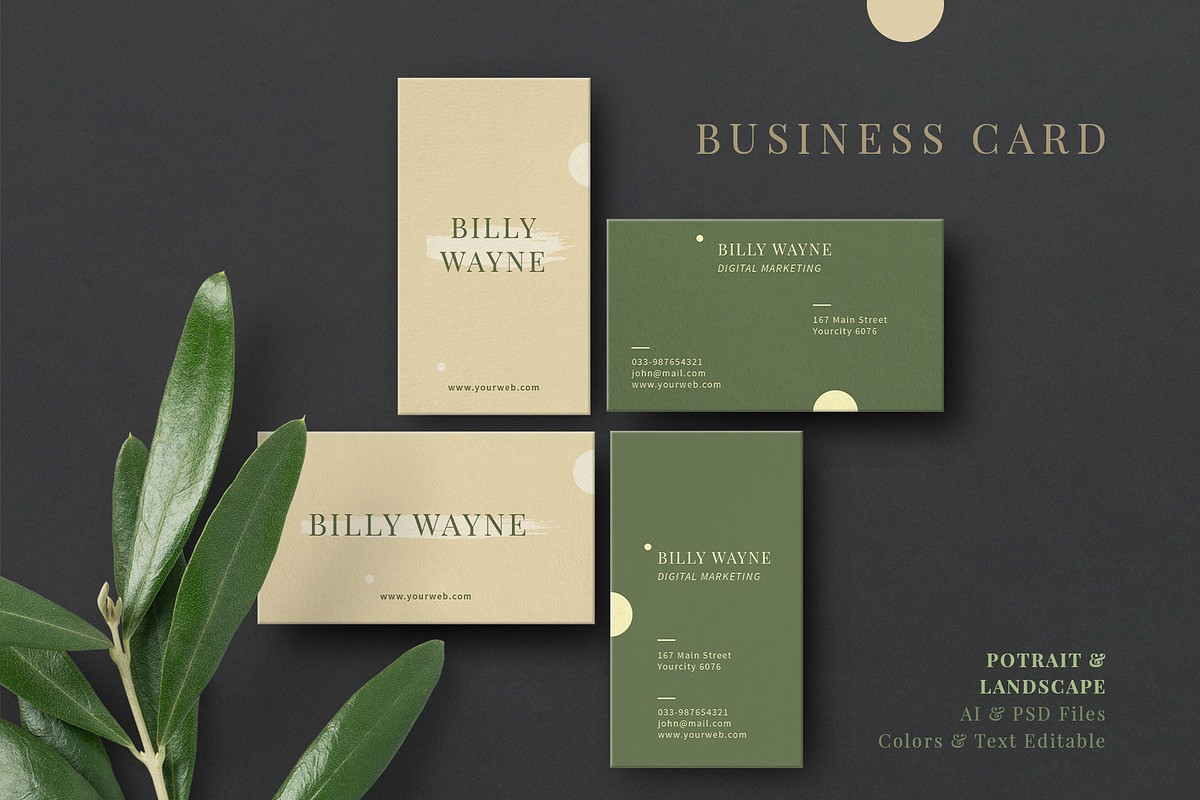 Minimal Business Card, a Business Card Template by Creativestoree (Photo 1 of 3)