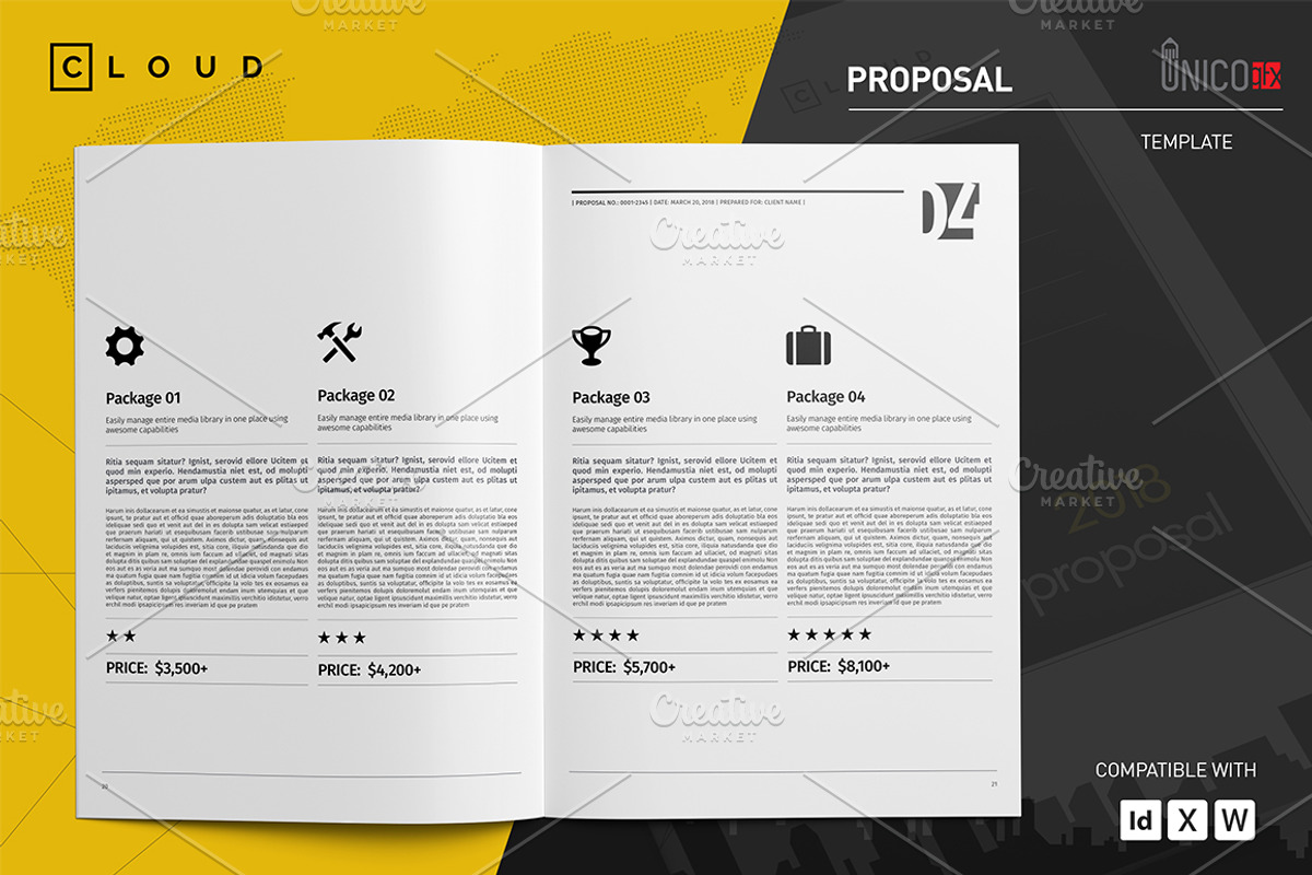 50 Page Full Proposal A4 / US Letter, a Stationery Template by Mastergfx (Photo 15 of 38)