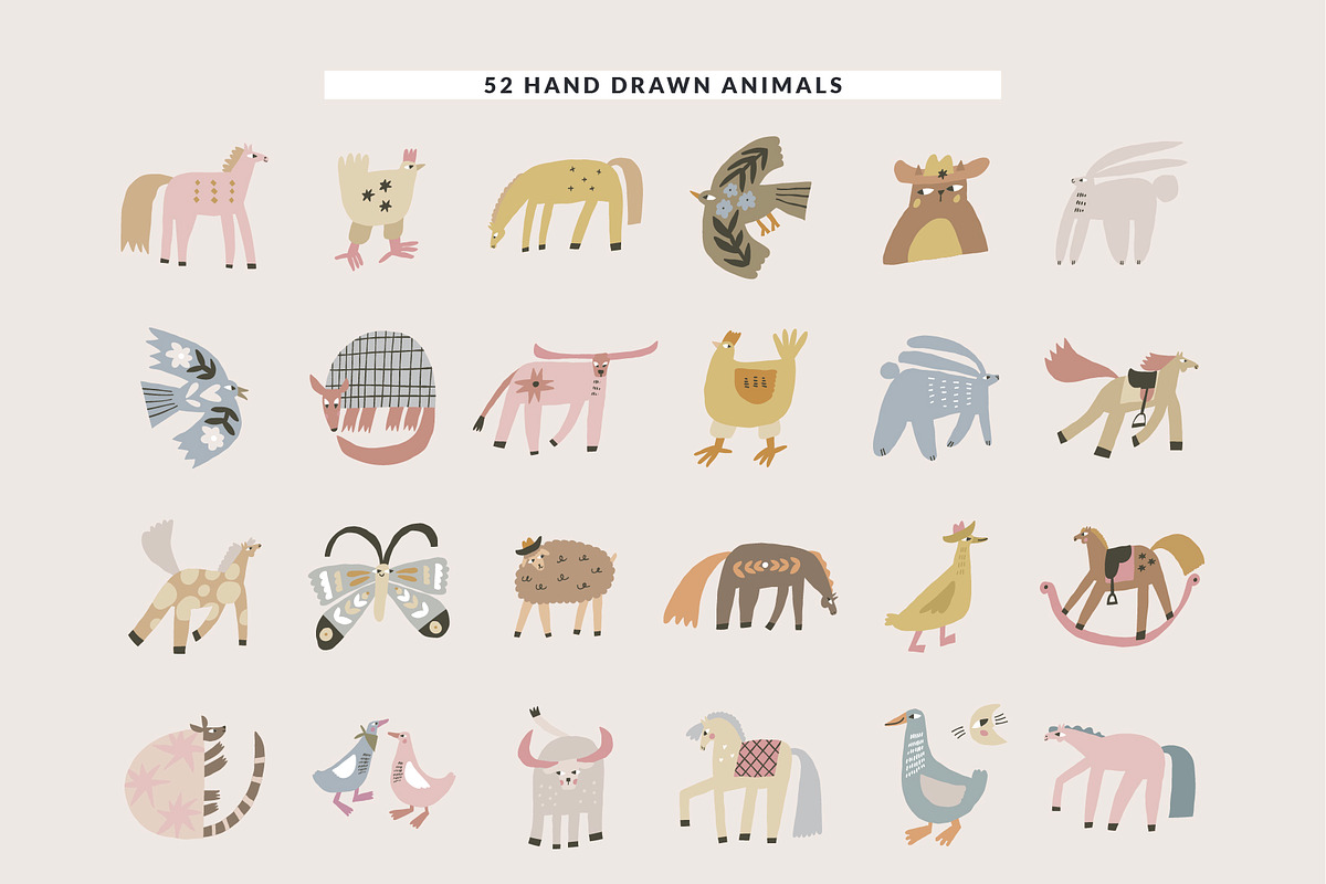 Western Nursery Poster Creator, an Animal Illustration by Olia (Photo 3 of 19)