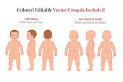Baby Fashion Croquis Bundle, a Person Illustration by Shorena Fashion Draws (Thumbnail 9 of 11)