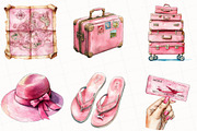 Pink Travel Sublimation Clipart, an Illustration by OK Design (Thumbnail 5 of 5)