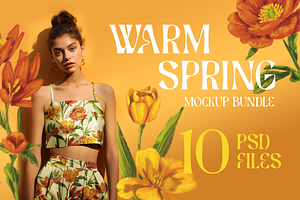 Warm Spring mockup bundle - 10 psds