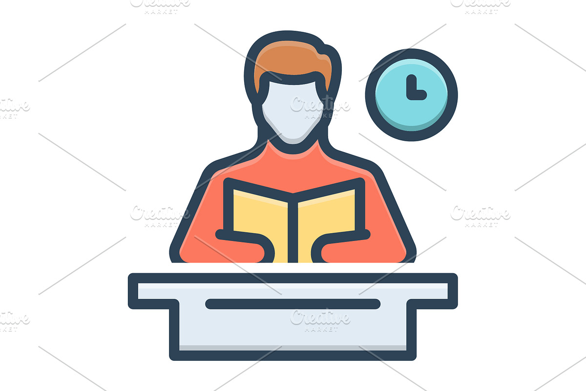 Preparation education color icon, a Duotone Icon by Creative priyanka
