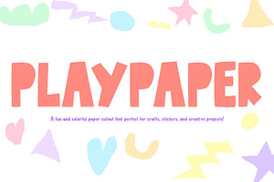 Playpaper! A Paper Cutout Font