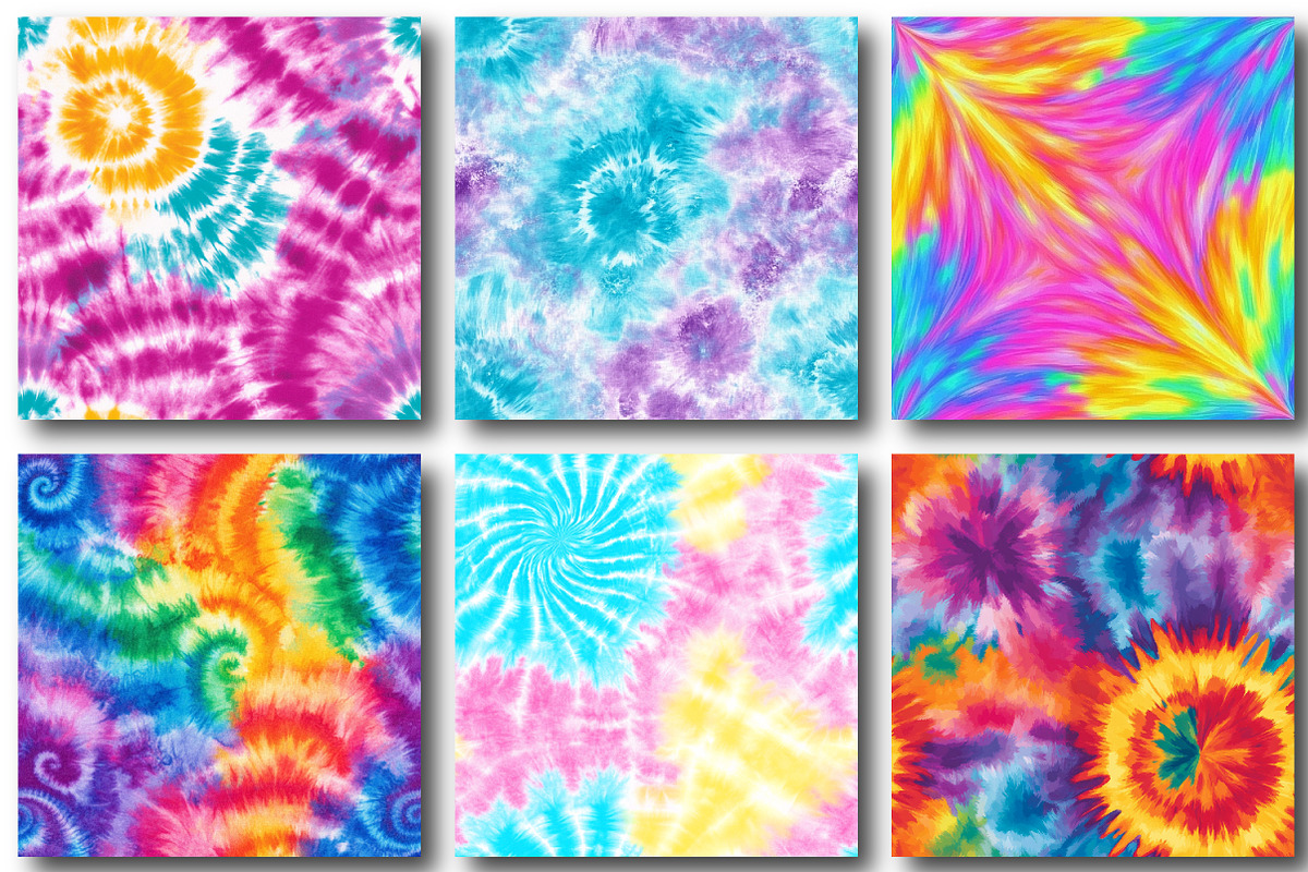 Colorful Tie Dye Seamless Patterns, a Pattern Graphic by designcity5 (Photo 4 of 5)