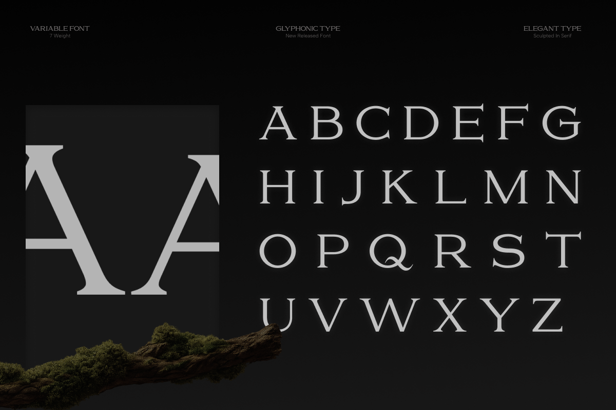 GC Volumn - Elegant Serif Typeface, a Serif Font by Glyphonic (Photo 2 of 15)