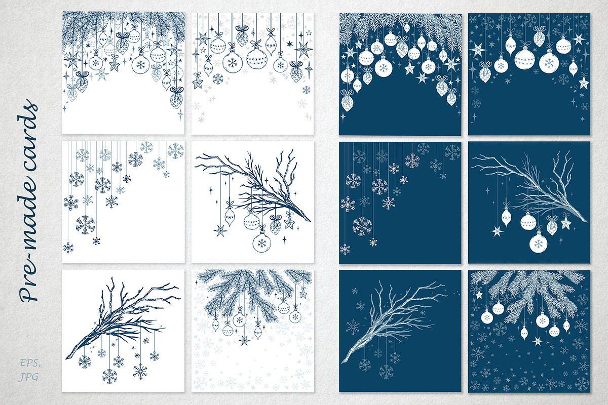 Christmas Snowmen ClipArt Collection, an Object Graphic by Jeanna Draw (Photo 9 of 14)