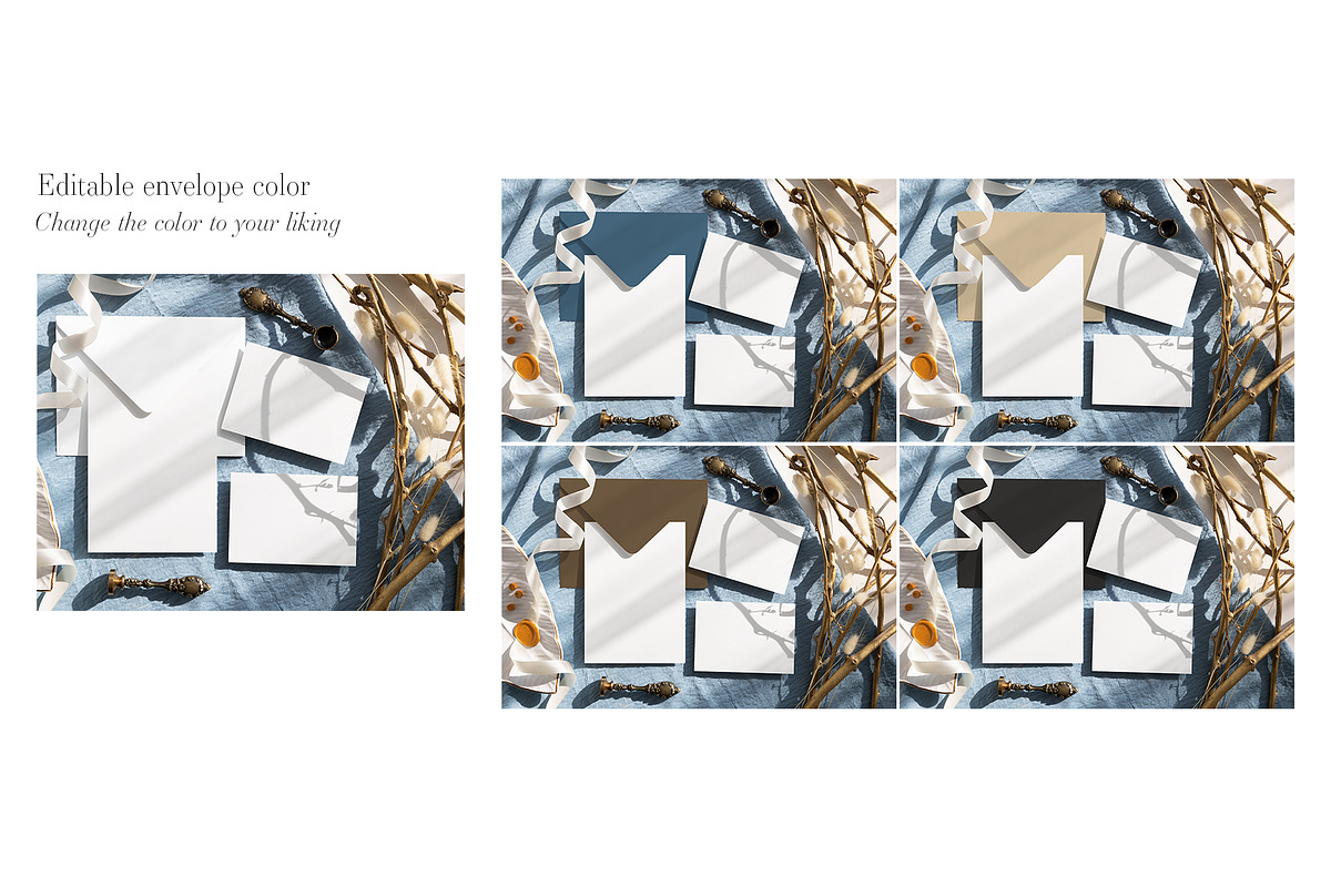 Card Mockup 5x7 5x3.5 3 Cards BGW 8e, an Advertising Mockup by PawMockups (Photo 5 of 11)