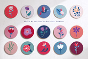 Flowering. Patterns and clipart., an Illustration by Lori Room (Thumbnail 5 of 14)