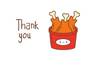 Kawaii Sticker Fast Food Set, a Food Illustration by ArtVarStudio (Thumbnail 4 of 4)