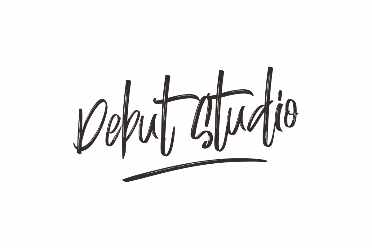 Justin Brush Font preview 2