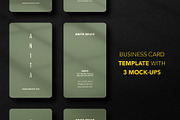 Business card Template & 3 Mock-up, a Business Card Template by Smashing_Studio (Thumbnail 1 of 7)