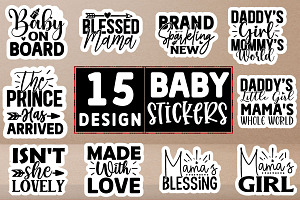 Baby Stickers Design Bundle