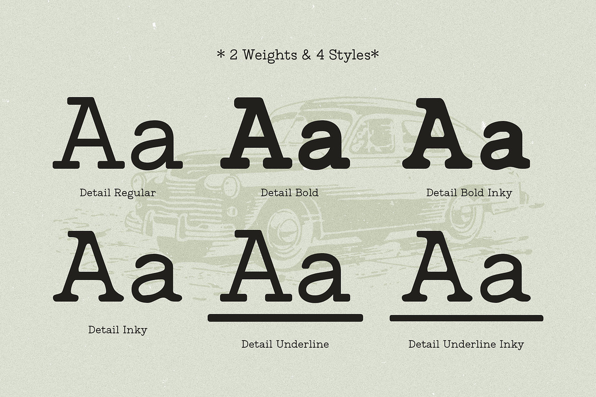 Untold History - Typewriter Font, a Serif Font by Arterfak Project (Photo 7 of 13)