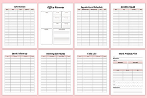 Work & Office Planner Canva Template