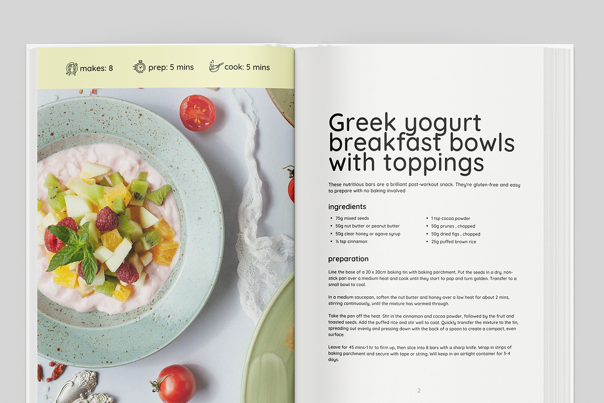Healthy Meals US Letter Canva Templa, a Magazine Template by DeLaGranSiete (Photo 5 of 9)