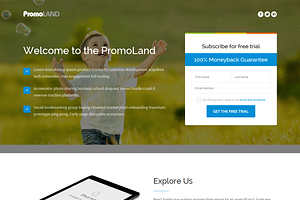 PromoLand- Multipurpose Landing Page