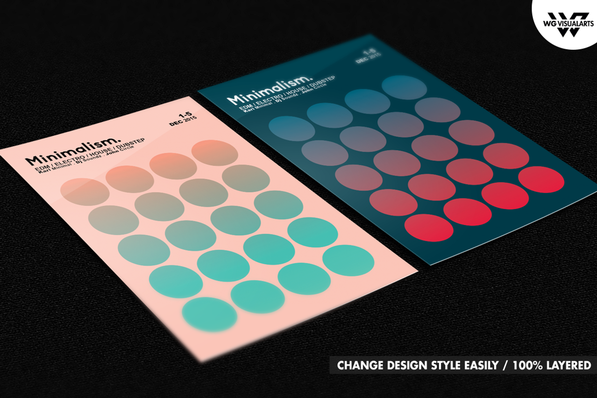 MINIMALISM Flyer Template, a Flyer Template by WG DESIGN (Photo 2 of 5)