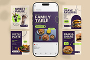 Food Promotion Instagram Post Pack, a Social Media Template by Pitchlook.Studio (Thumbnail 3 of 3)