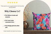 Pink Blooming Floral Patterns, a Pattern Graphic by Ninterints (Thumbnail 3 of 20)