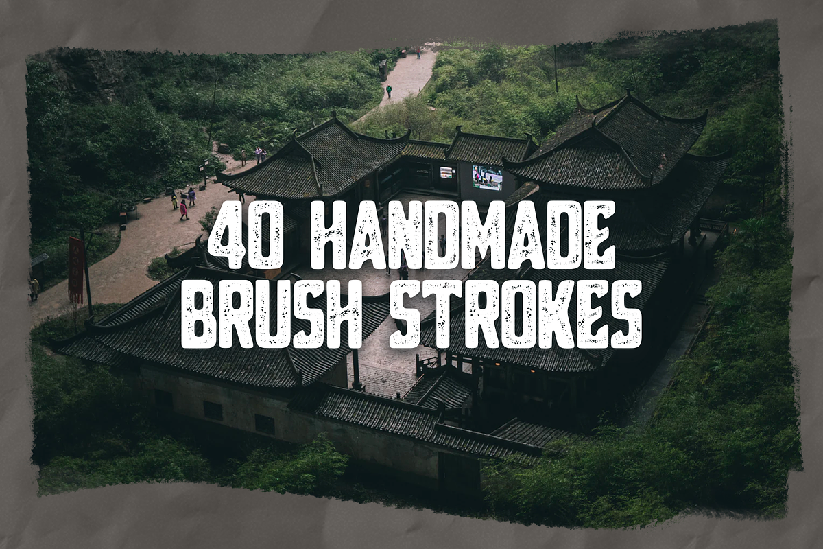 40 Hand Painted Brush Strokes, a Texture Graphic by Defects (Photo 1 of 5)