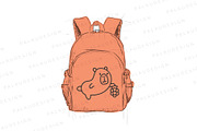 Cute Capybara and Fresh Fruits, a Seasonal Illustration by Palau (Thumbnail 4 of 12)