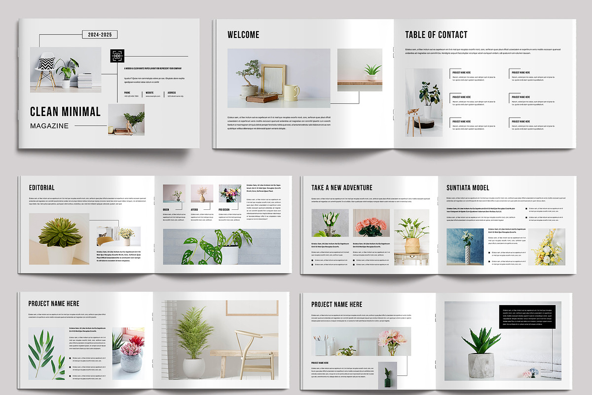 Minimal Magazine Template, a Magazine Template by MightyDesign (Photo 2 of 6)