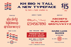 KH BIG N TALL TYPEFACE 
