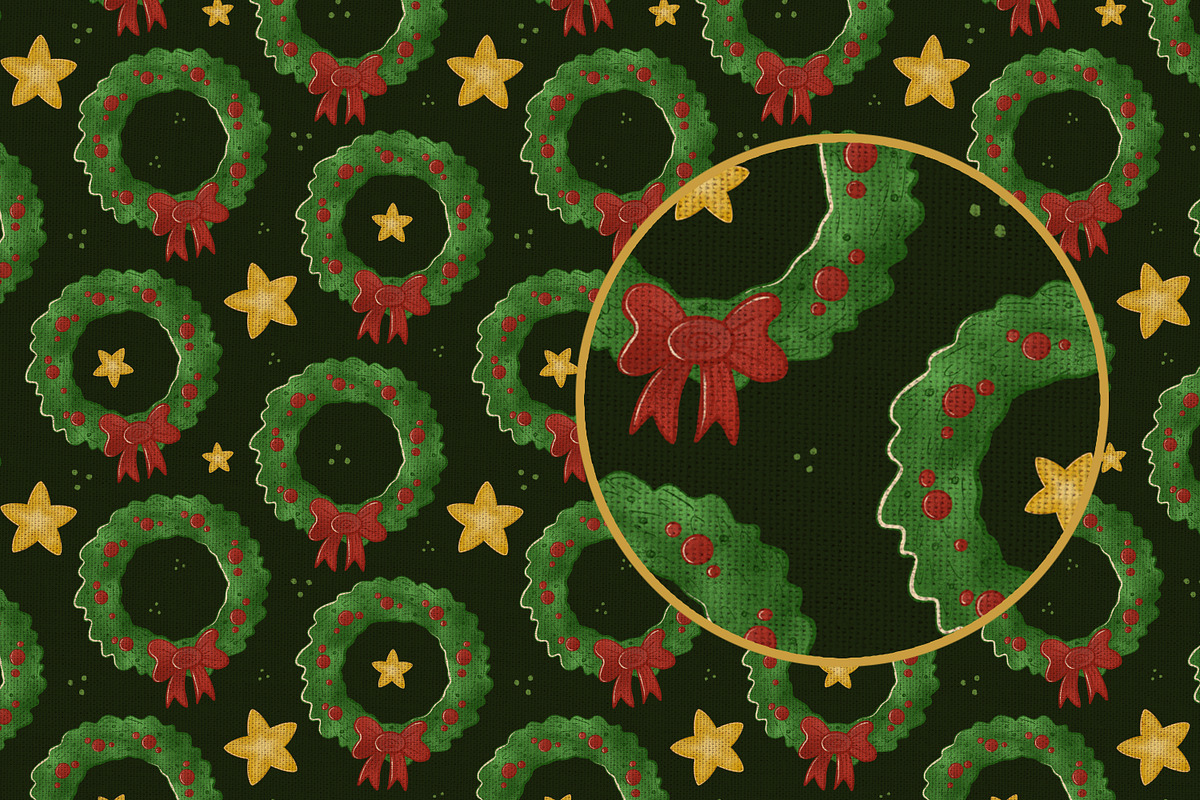 Xmas Ornaments Seamless Pattern, a Pattern Graphic by Kreeya Art Shop (Photo 6 of 8)