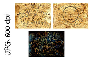 Ouija Spiritual Board Designs